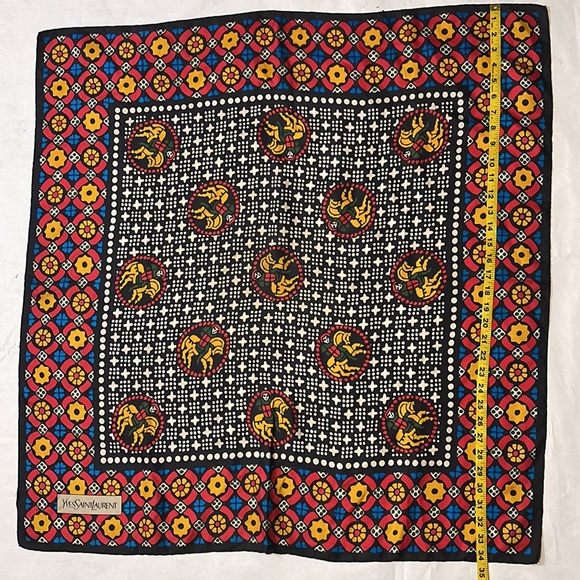 Multicolored Print Hand Rolled Scarf - Picture 10 of 10